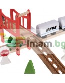 Дървено влакче с батерия 3.2 метра път